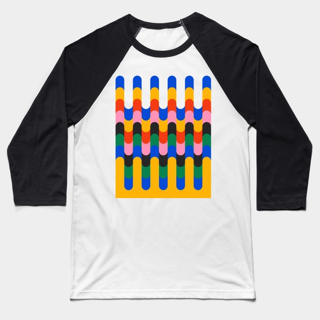 Alignment: Bauhaus 1919 Exhibition 04 Baseball T-Shirt by ayeyokp